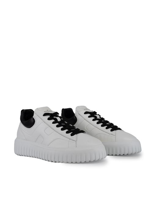 Sneakers H-Stripes Bianco Nero HOGAN | HXM6450FC60 LE90001